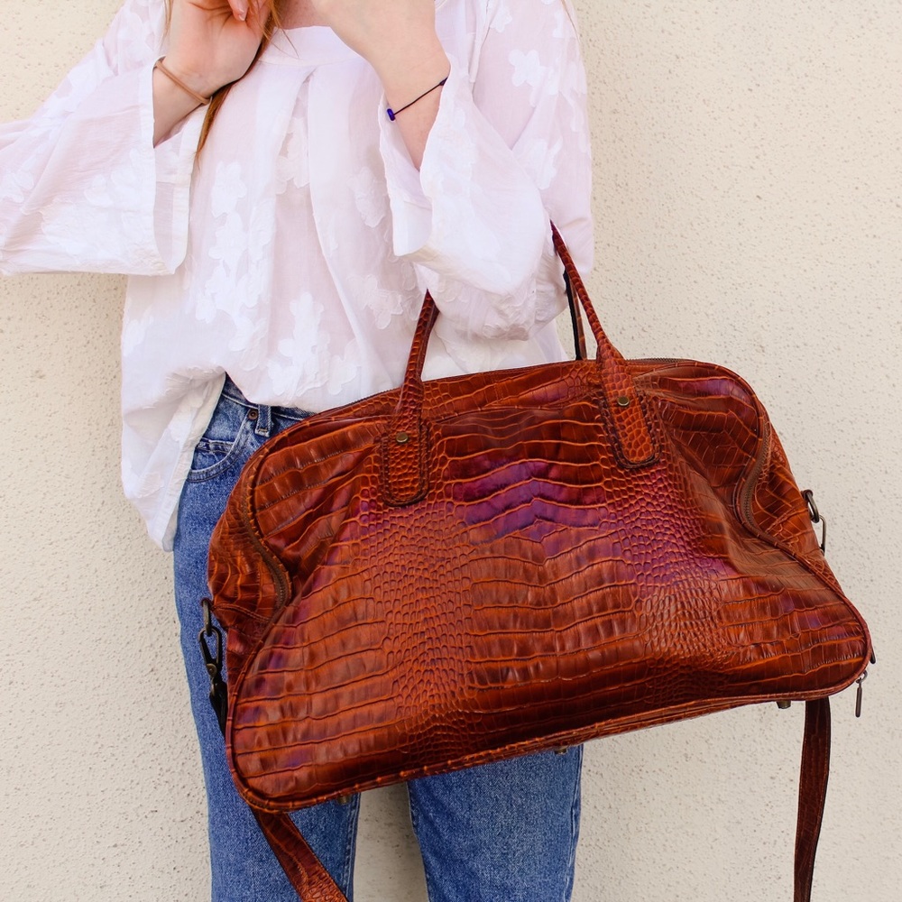 Vintage Leather Travel Bag